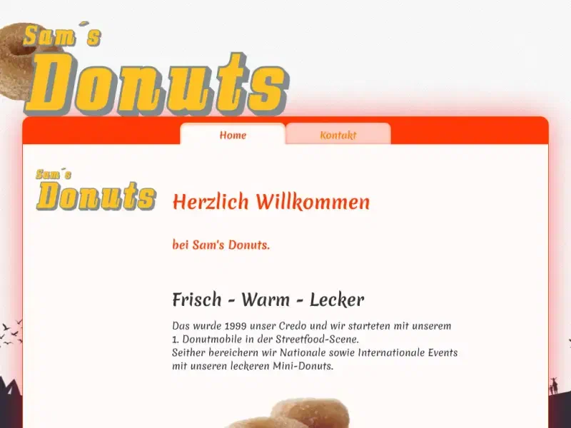 Sam's Donuts Website